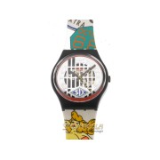 SWATCH Big Enuff classic quarzo cassa e cinturino plastica colorati new